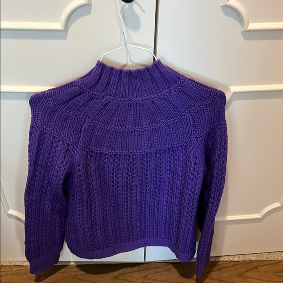 Talbots Rich Purple Cowl Neck Sweater - Picture 4 of 9